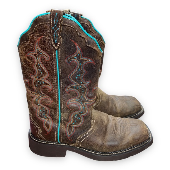 Justin Boots Shoes Justin Womens Square Toe Gypsy Boots Poshmark